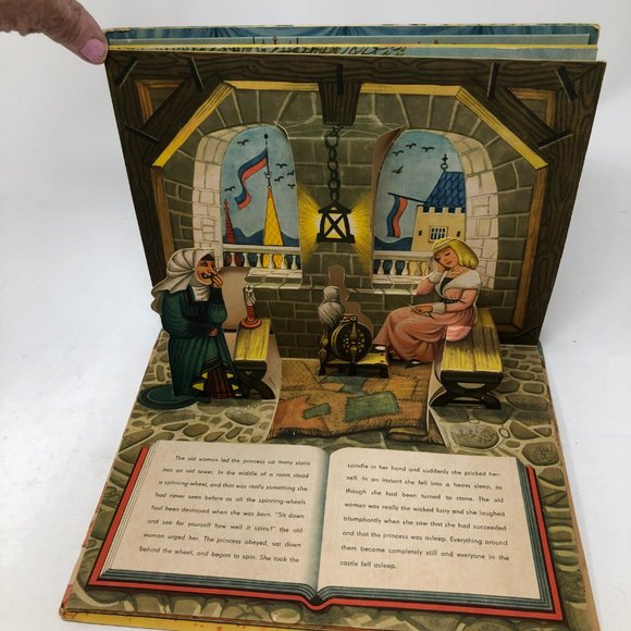 VINTAGE SLEEPING BEAUTY POP-UP BOOK Kubasta 1961 - Picture 6 of 13